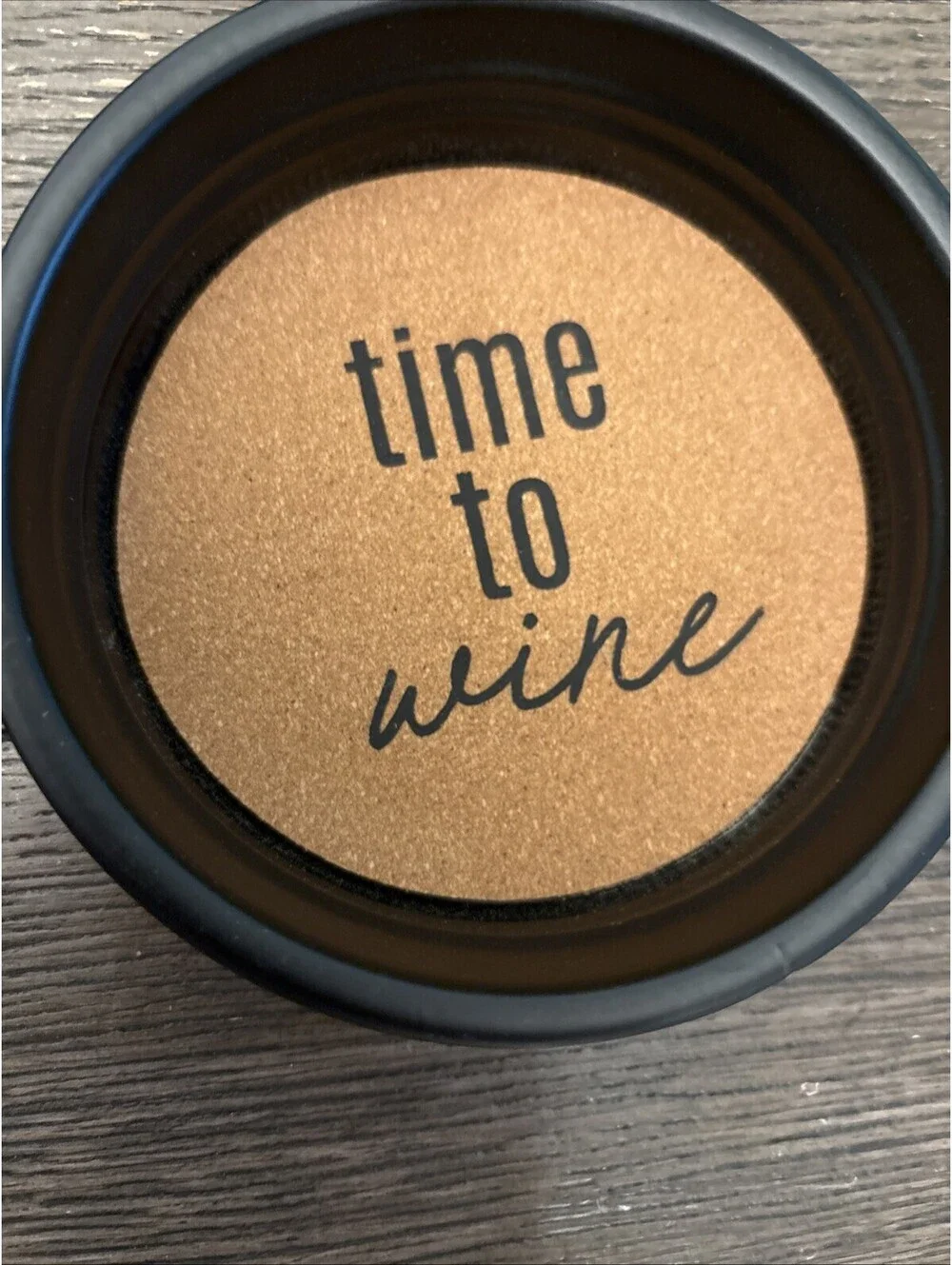 Metal And cork  coasters for drinks And Wine 4.5” Very Cute